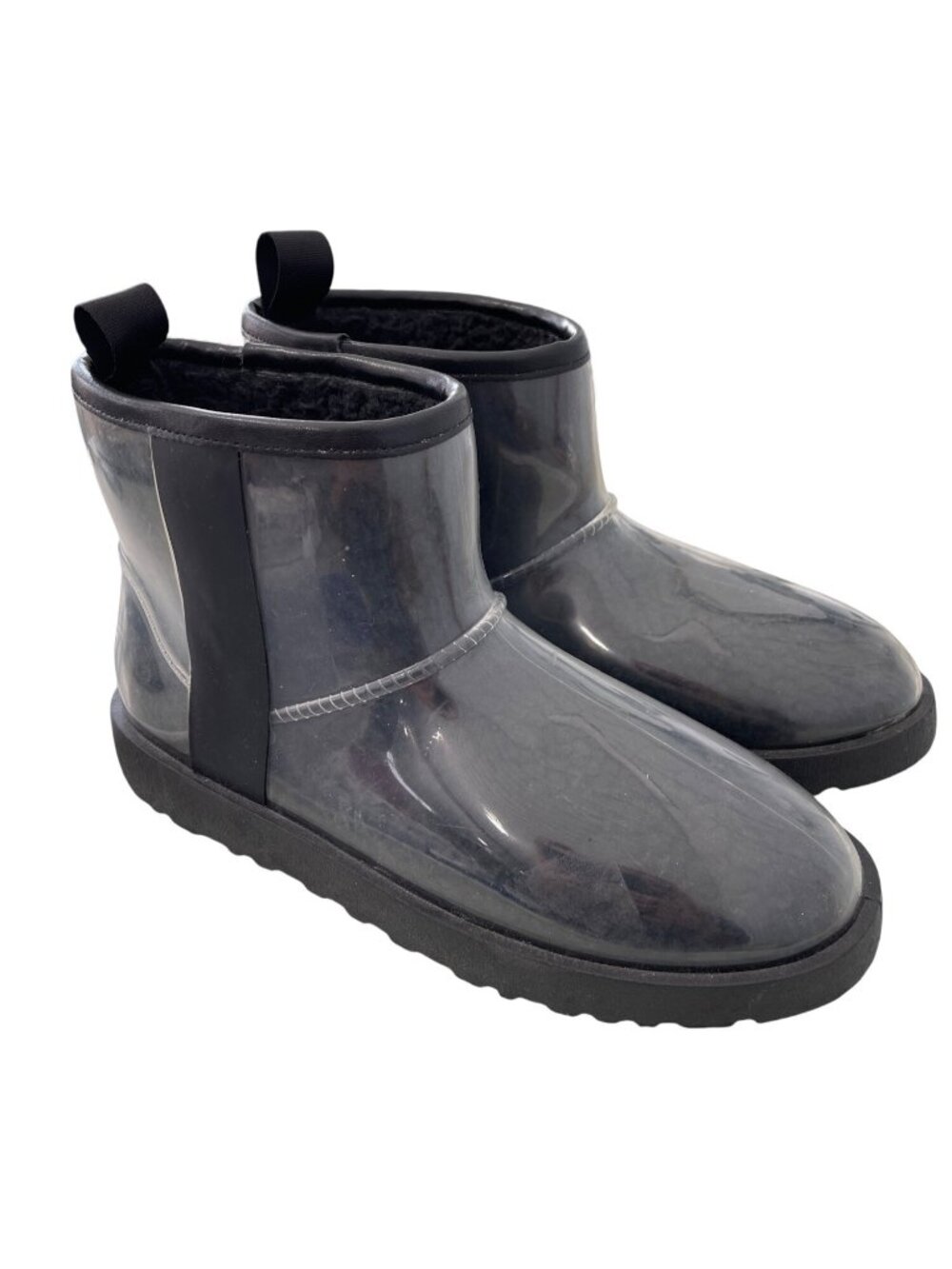 Cape Robbin Rain Boots Size 11 Waterproof Round Toe Clear Black Winter Comfort